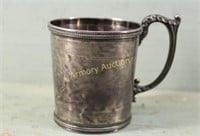 1790 AMERICAN COIN SILVER JULEP CUP WITH ADDED