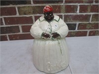 Vintage Cookie Jar - age crack and paint issues)