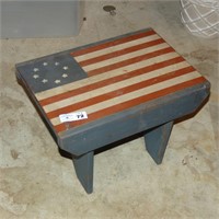 American Flag Bench