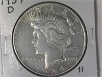 1934-D Peace Silver Dollar