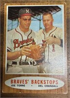 1962 Topps Set Break #351 Braves Backstops Joe To