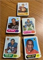 1968 Topps NFL Multi-card Football Lot