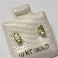 $200 10K  Peridot Earrings