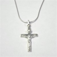 $50 Silver Cross 16" Necklace