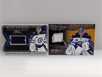 2021-22 UD Connor Hellebuyck Relic Lot 2