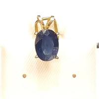 $500 10K  Genuine Sapphire Pendant