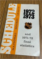1972-73 NHL Schedules and 71-72 Statistics