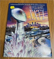 NFL Super Bowl XXVI Program