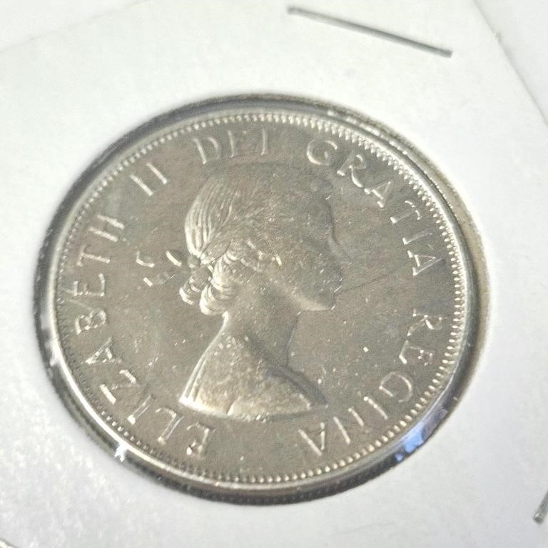 $45 Silver Canadian 50Cent 1964 Coin