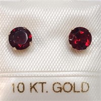 $240 14K  Garnet Earrings