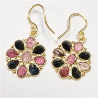 $240 Silver Assorted Gemstones Earrings