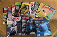 12 Vintage Sport Magazines - 3 George Brett Covers