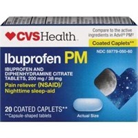 CVS Health Ibuprofen PM Pain Reliever Nighttime Sl