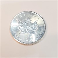 $500 Silver Canadian Maple Leaf Coin