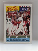 1987 Topps Record Breaker Dan Marino #6