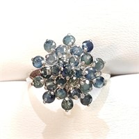 $160 Silver Sapphire Ring