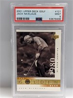 2001 UD Golf 1980 Open Jack Nicklaus 121 PSA 9