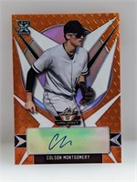 16/99 2021 Leaf Valiant Montgomery RC Orange BACM2