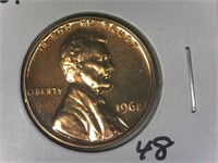 1961 Proof Lincoln Wheat Cent