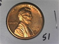1974-S Proof Lincoln Wheat Cent