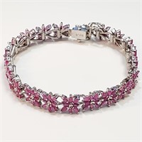 $400 Silver Ruby Bracelet