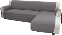 $84 L Shape Sofa Cover(Grey)