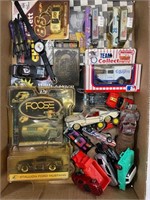 LOT OF ASSORTED DIE CAST CARS, MICKEY MOUSE WATCH,