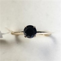 $1225 10K  Black Diamond(0.8ct) Ring