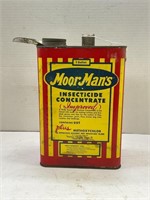 MOORMAN'S 1 GALLON INSECTICIDE METAL CAN W/PAPER