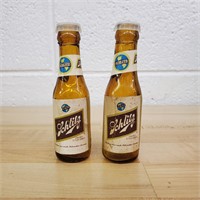 2 Schlitz Beer Bottle Salt & Pepper Shakers
