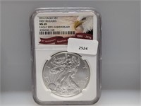 NGC 2016 MS69 1oz .999 Silv Eagle $1