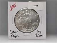 2005 1oz .999 Silver Eagle $1