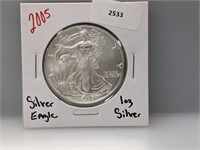 2005 1oz .999 Silver Eagle $1