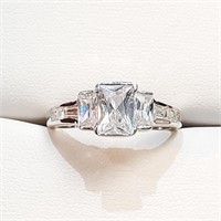 $100 Silver CZ Ring