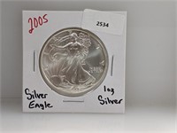 2005 1oz .999 Silver Eagle $1