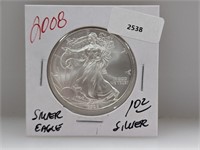 2008 1oz .999 Silver Eagle $1