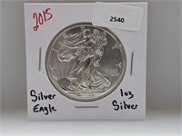 2015 1oz .999 Silver Eagle $1