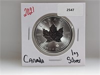 2021 1oz .999 Silv Canada Maple Leaf