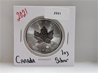 2021 1oz .999 Silv Canada Maple Leaf