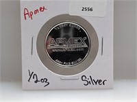 1/2oz .999 Silver Apmex Round