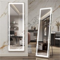 Vierose 63" x 20" Full Length Mirror with Lights