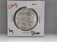 1oz .999 Silver Liberty Round