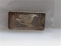 1oz .999 Silver Eagle Art Bar
