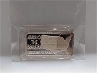 1oz .999 Silver Tobacco Auction Art Bar