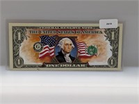 Colorized $1 Fed Reserve Note