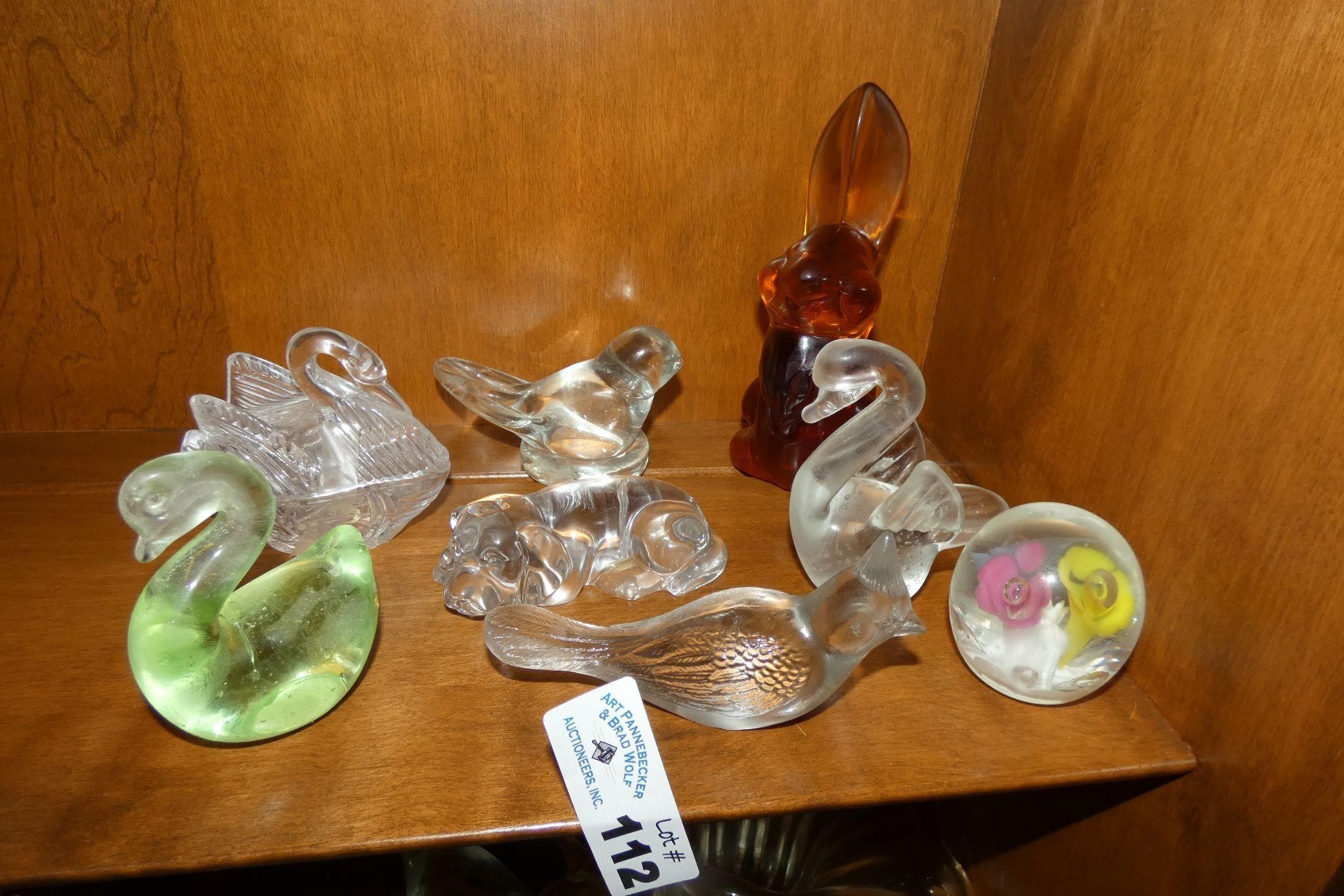 (8) Art Glass Paperweights