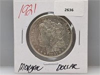 1921 90% Silv Morgan $1 Dollar