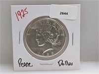 1925 90% Silv Peace $1 Dollar