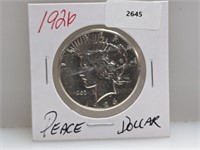 1926 90% Silv Peace $1 Dollar