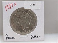 1927-D 90% Silver Peace $1 Dollar